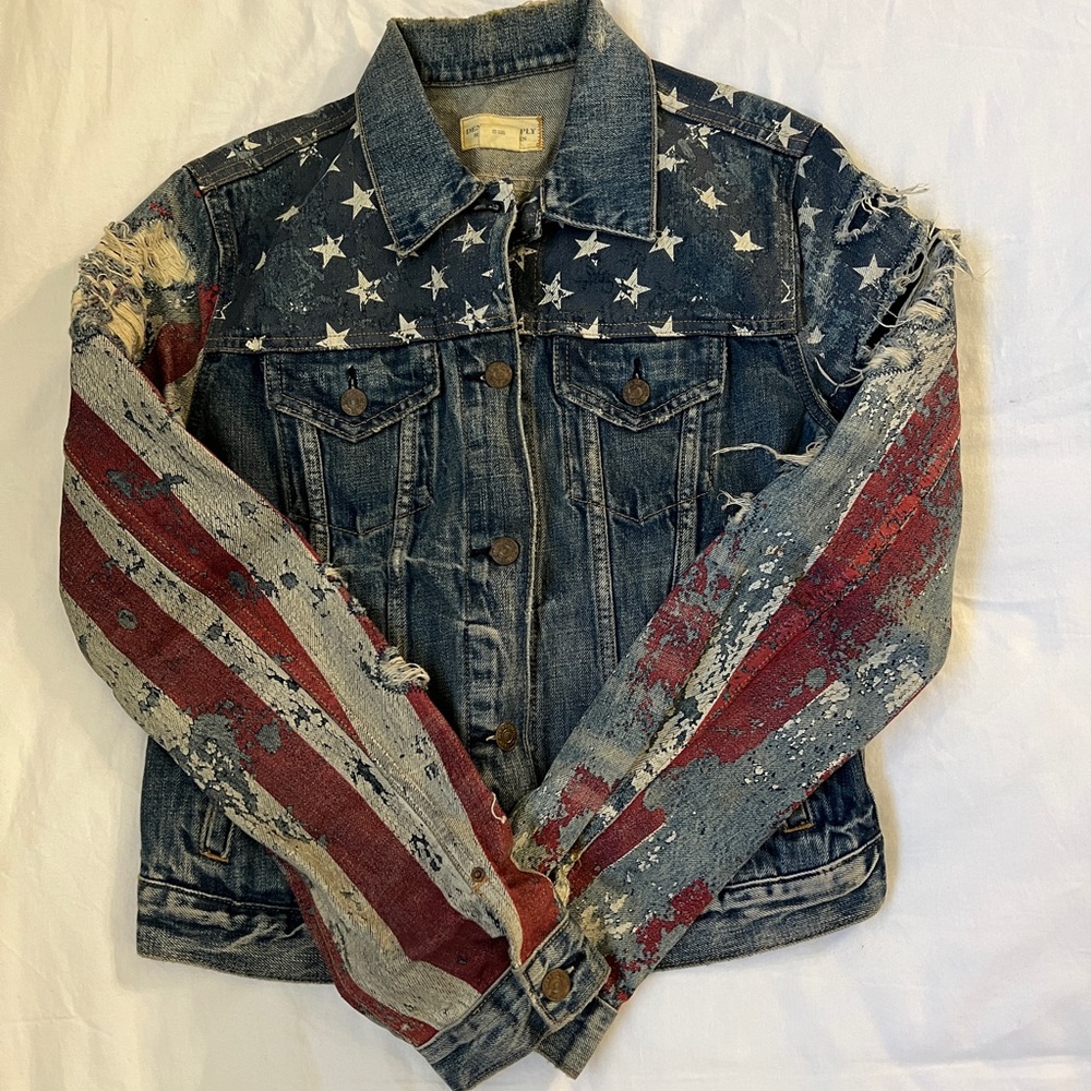 Ralph Lauren Denim and Supply American Flag Jean Jacket
